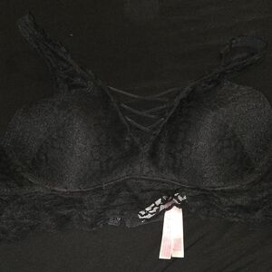 PINK Victoria's Secret Black Lace Bra